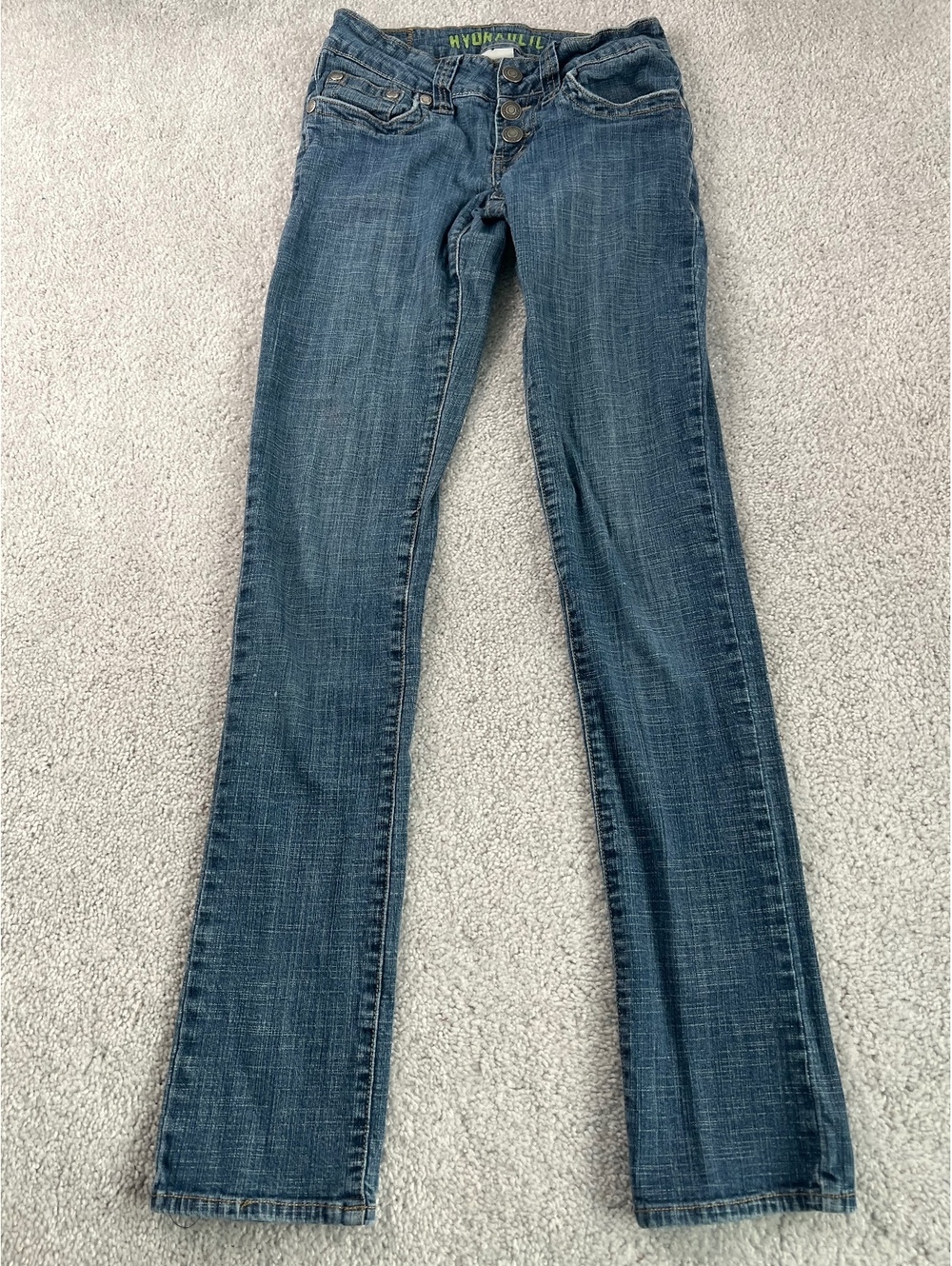 Hydraulic Women's Slim Jeans with Button Fly